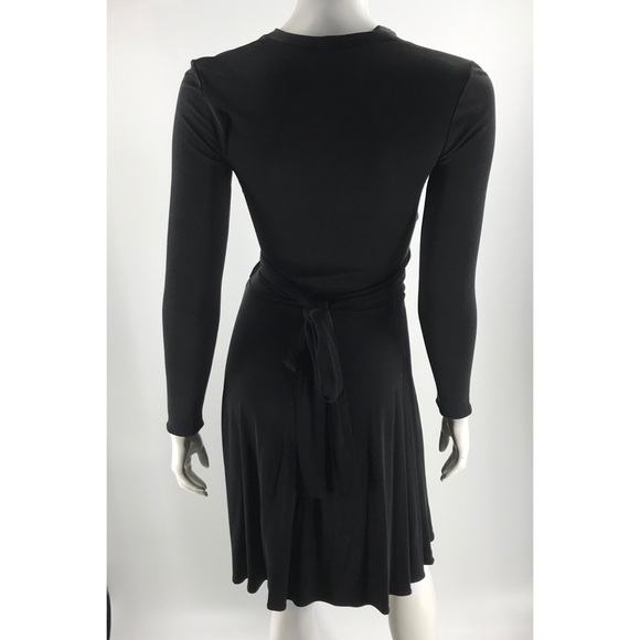 Tory Burch Black Silk Long Sleeve Dress - Picture 3 of 5